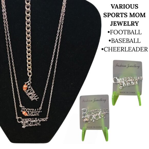 SPORTS MOM JEWELRY: BRACELET • Choice of Football🏈Baseball⚾️Cheerleader📣 - Picture 1 of 2